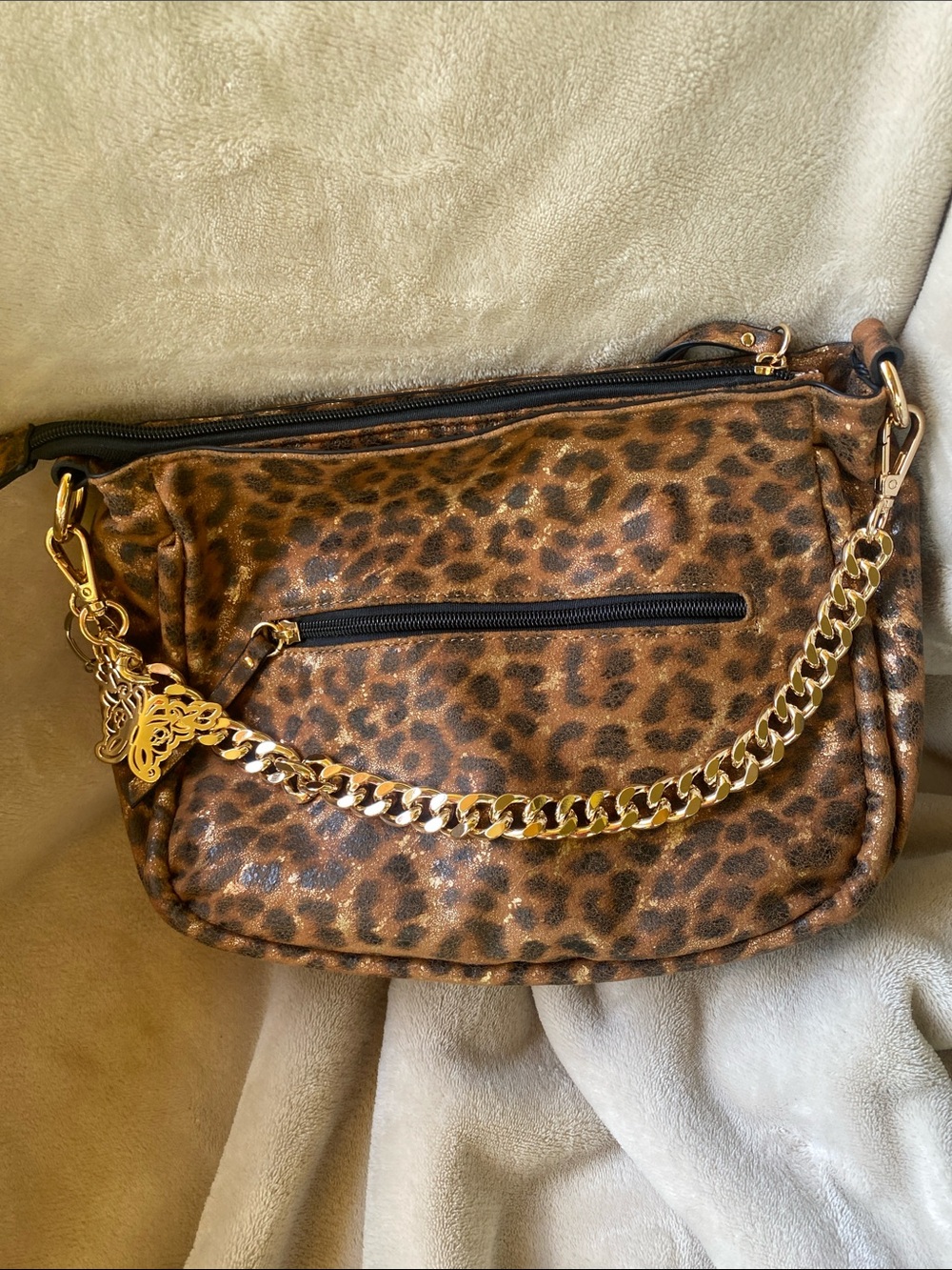 NWOT Jessica Simpson Leopard-Print Shoulder Bag